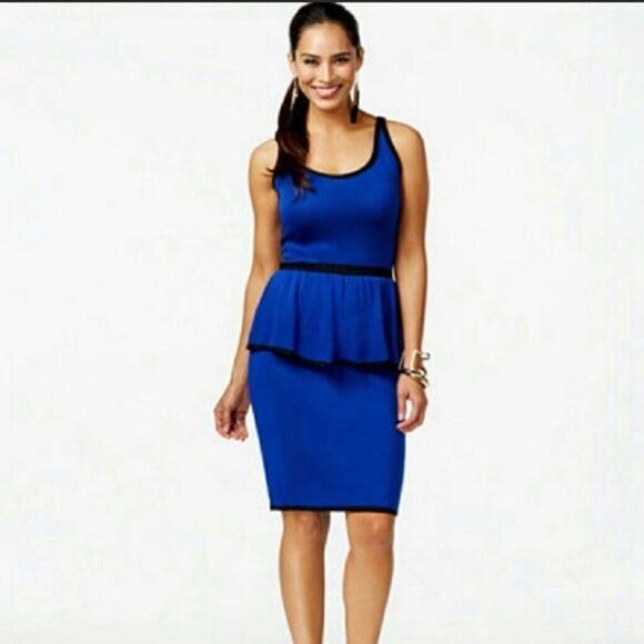 Thalia
Sodi Peplum Sweater Dress XL Blue - Picture 1 of 4